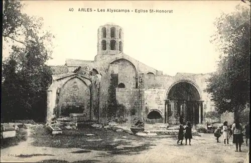 Arles Bouches-du-Rhone les Alyscamps Eglise St Honorat / Arles /Arrond. d Arles