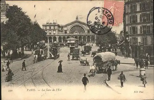 Paris la Gare de l'Est / Paris /Arrond. de Paris