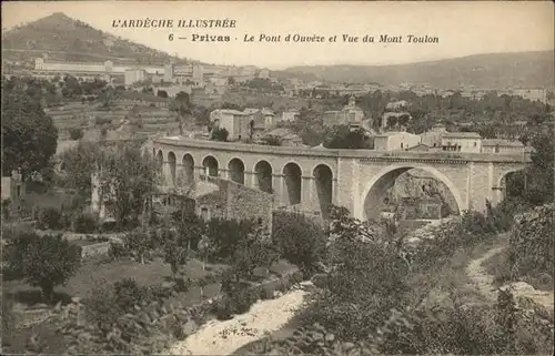 Privas le Pont d'Ouveze Mont Toulon / Privas /Arrond. de Privas
