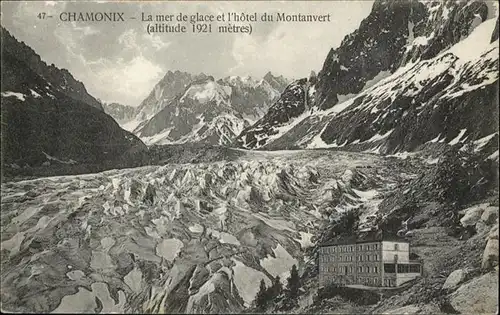 Chamonix La mer de glace l'Hotel du Montanvert / Chamonix-Mont-Blanc /Arrond. de Bonneville