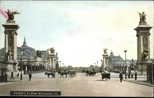 Paris Le Pont Aexander III. / Paris /Arrond. de Paris