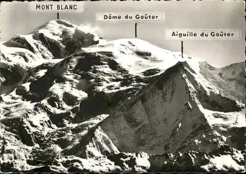 Mont Blanc Dome du Gouter Aiguille du Gouter / Chamonix-Mont-Blanc /Arrond. de Bonneville