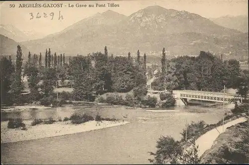 Argeles-Gazost Le Gave au Pont Tillos / Argeles-Gazost /Arrond. d Argeles-Gazost