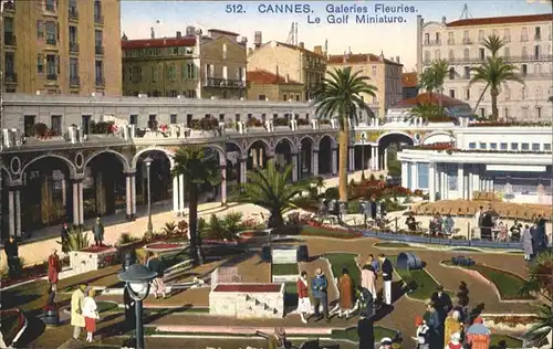 Cannes Alpes-Maritimes Galeries Fleuries le Golf Miniature / Cannes /Arrond. de Grasse