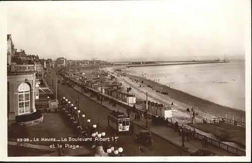 Le Havre le Boulevard Albert 1. la Plage / Le Havre /Arrond. du Havre