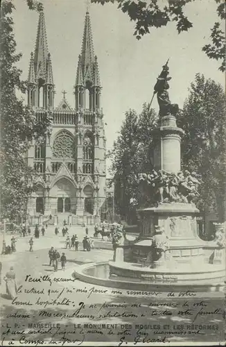 ca14160 Marseille Monument  Kategorie. Marseille Alte Ansichtskarten