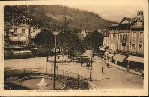 Bagneres-de-Bigorre Place Lafayette Springbrunnen