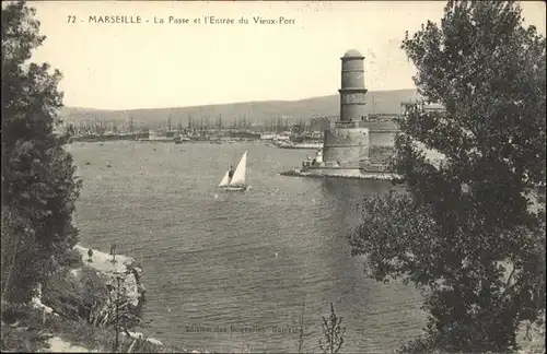 ca14348 Marseille Vieux Port Schiff Kategorie. Marseille Alte Ansichtskarten