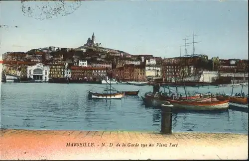 ca14507 Marseille Schiff Kategorie. Marseille Alte Ansichtskarten