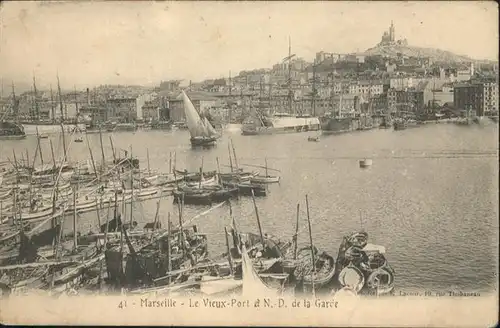 ca14509 Marseille Vieux Port Kategorie. Marseille Alte Ansichtskarten