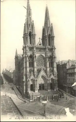 ca14524 Marseille Eglise Reformes Kategorie. Marseille Alte Ansichtskarten
