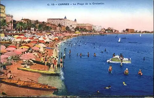 Cannes Plage de la Croisette 