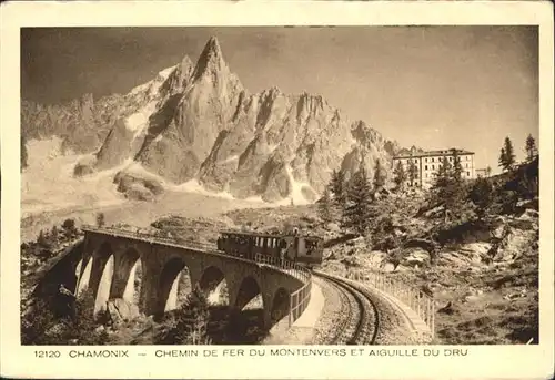 Chamonix Bruecke Zug