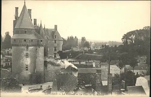 Langeais Chateau Pont Ruines