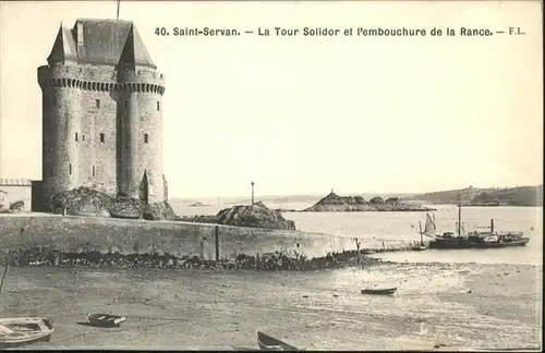 Saint-Servant Morbihan Tour Solidor Schiff