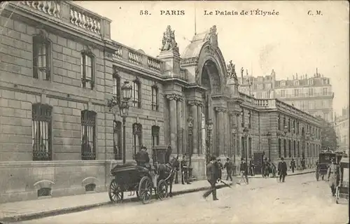 Paris Palais Elysee Kutsche