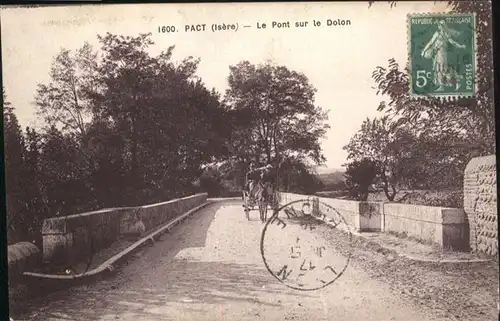 Pact Pont sur le Dolon Kutsche Esel