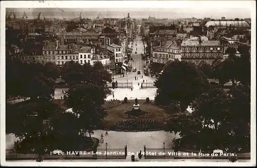 Le Havre Jardins Hotel de Ville Rue de Paris