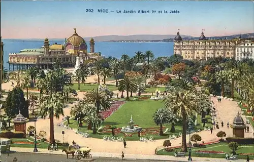 ca15359 Nice Alpes Maritimes Jardin Albert Kutsche  Kategorie. Nice Alte Ansichtskarten