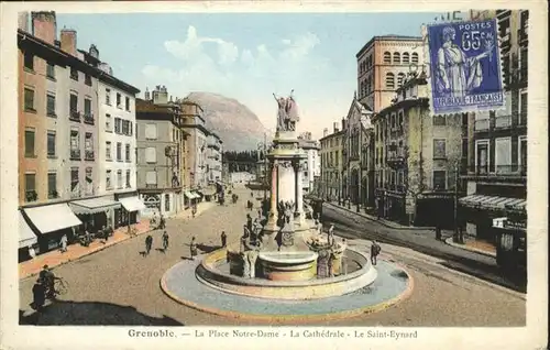 Grenoble Place Notre Dame Cathedrale Saint Eynard