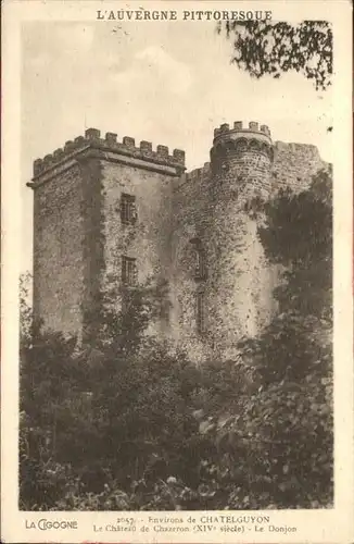 ca15637 Auvergne Region La Cigogne Chateau Chazeron Kategorie. Clermont-Ferrand Alte Ansichtskarten