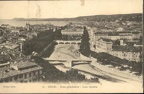 ca15695 Nice Alpes Maritimes Quais Bruecke Kategorie. Nice Alte Ansichtskarten