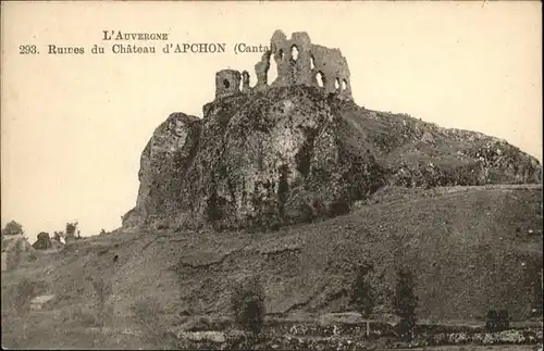 Apchon Ruines du Chateau d`Apchon
Cantal
l`Auvergne / Apchon /Arrond. de Mauriac