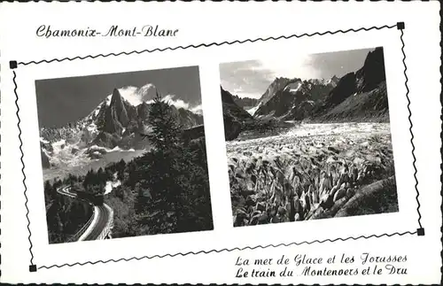 Chamonix Chamonix-Mont-Blanc
Mer de glace
Jorusse
Train du Montenoers 
Dru
L`Aiguille du Dru
 / Chamonix-Mont-Blanc /Arrond. de Bonneville