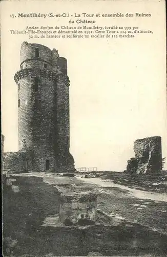 Montlhery Tour et ensemble des Ruines du chateau / Montlhery /Arrond. de Palaiseau
