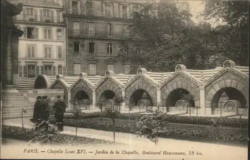 Paris chapelle Louis XVI
JARDIN DE LA CHAPELLE / Paris /Arrond. de Paris