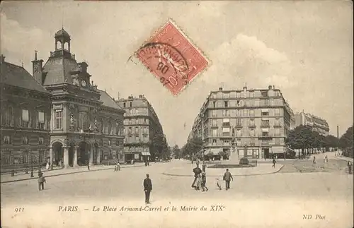 Paris Place Armand-Carrel
Mairie du XIX / Paris /Arrond. de Paris