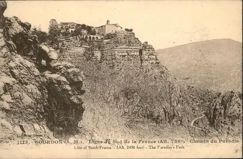 Gourdon Alpes-Maritimes  / Gourdon /Arrond. de Grasse