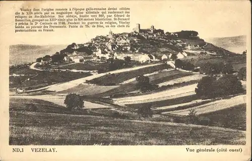 Vezelay Vue generale / Vezelay /Arrond. d Avallon