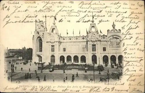 Paris Exposition de 1900
Palais des Arts et Manufactures / Paris /Arrond. de Paris