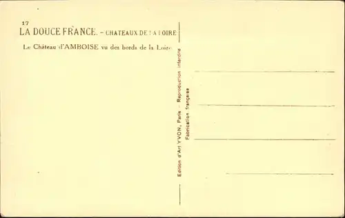 Amboise Chateau d`Amboise / Amboise /Arrond. de Tours