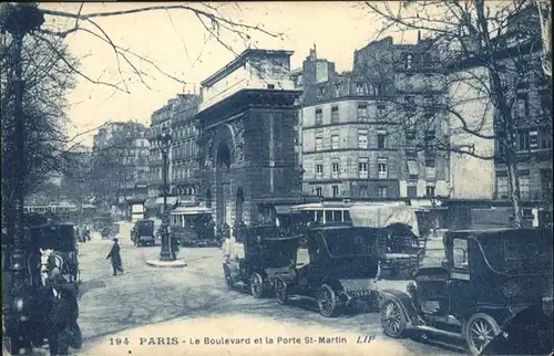 Paris Boulevard et la Porte Saint-Martin / Paris /Arrond. de Paris