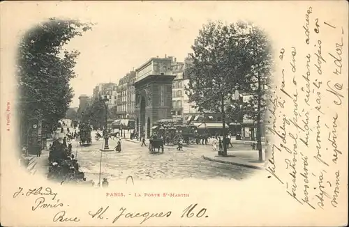 Paris Porte St-Martin / Paris /Arrond. de Paris