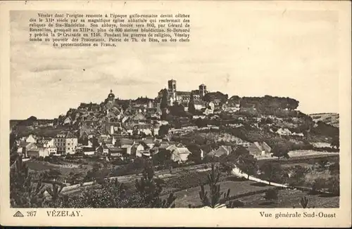 Vezelay Vue generale / Vezelay /Arrond. d Avallon
