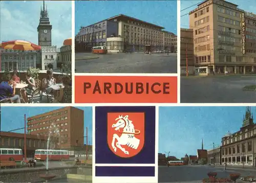 Pardubice Pardubitz Bus Brunnen Grand Hotel  / Pardubice /