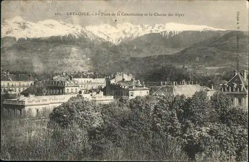 Grenoble Place de la Constitution
Chaine des Alpes / Grenoble /Arrond. de Grenoble