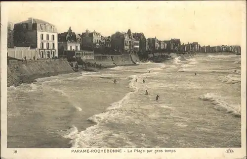 Parame Plage par Gros Temps / Saint-Malo /Arrond. de Saint-Malo