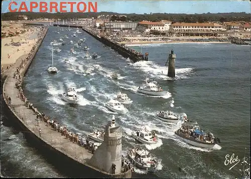 Capbreton sur Mer Schiff Fliegeraufnahme  / Capbreton /Arrond. de Dax