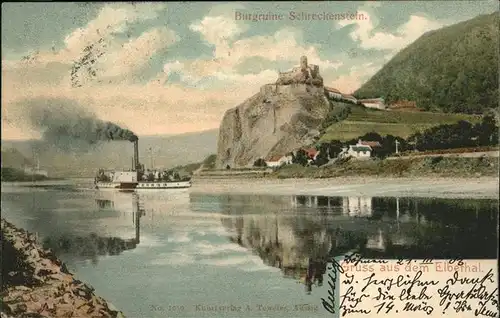 Aussig Tschechien Burgruine Schreckenstein Elberthal / Usti nad Labem /