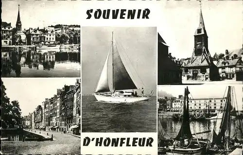 Honfleur Calvados Segelboot Eglise Ste-Catherine Musee / Honfleur /Arrond. de Lisieux