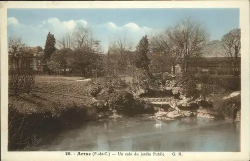 Arras Pas-de-Calais Coin du jardin Public / Arras /Arrond. d Arras