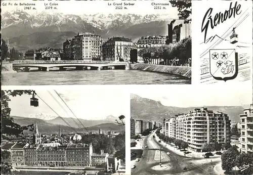 Grenoble Seilbahn Bruecke / Grenoble /Arrond. de Grenoble