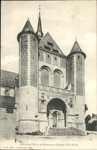 Montcornet Aisne Portail de l'Eglise / Montcornet /Arrond. de Laon