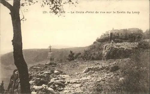 Gourdon Alpes-Maritimes Gourdon Alpes-Maritimes Croix-Point Ravin Loup * / Gourdon /Arrond. de Grasse