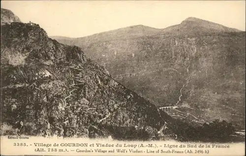 Gourdon Alpes-Maritimes Gourdon Alpes-Maritimes Viaduc * / Gourdon /Arrond. de Grasse