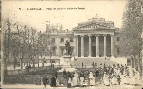 Marseille Marseille Palais Justice Statue Berryer x / Marseille /Arrond. de Marseille